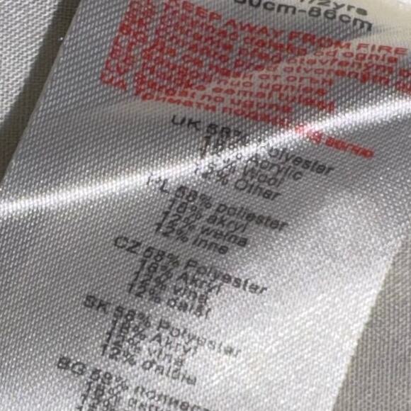 Minoti Wool Blend Blazer Toddler Size 12-18 Mon Elbow Patches Herringbone Fall - Picture 8 of 8